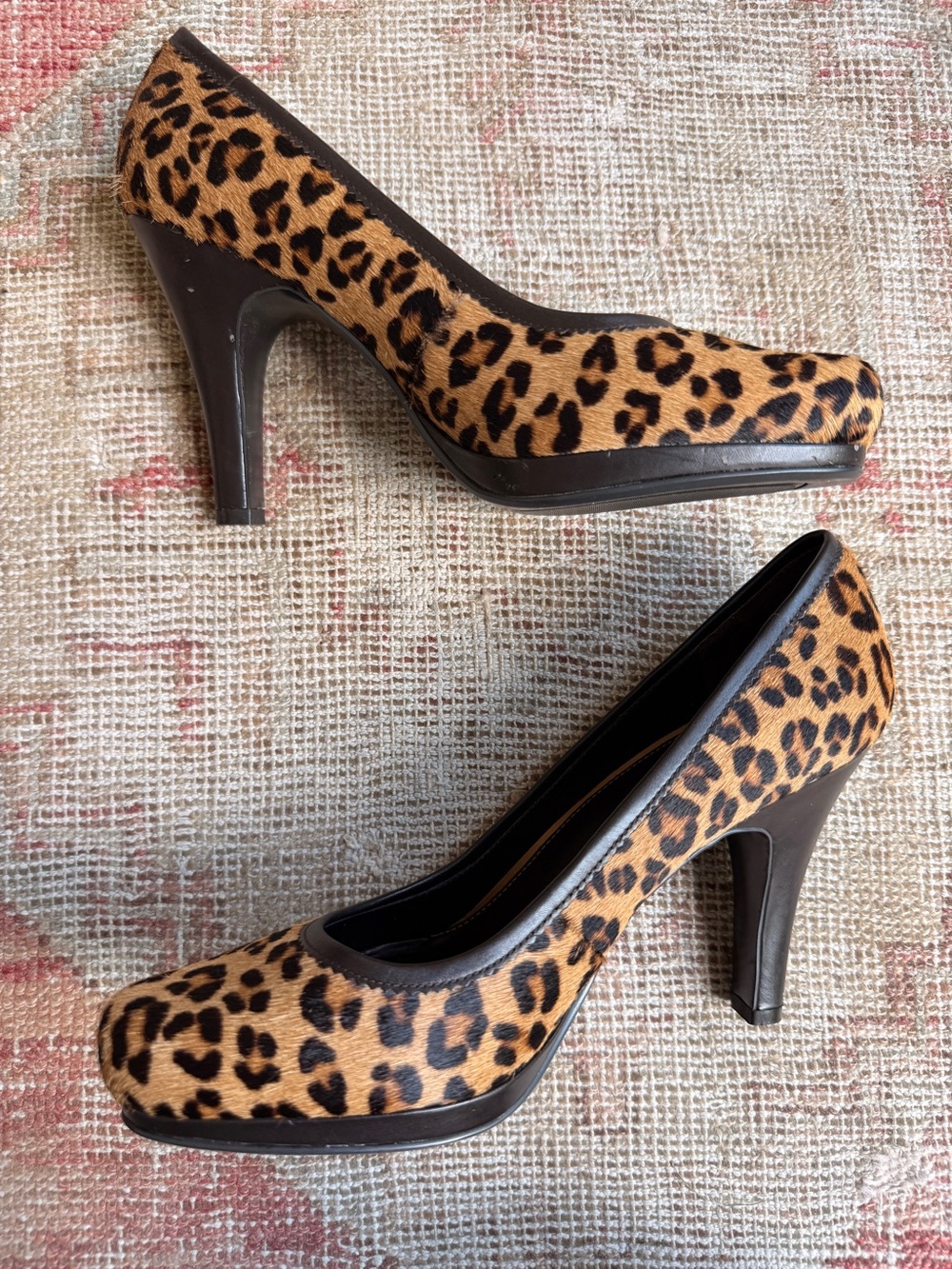 Alfani Leopard-Print Platform Pumps - Black & Brown